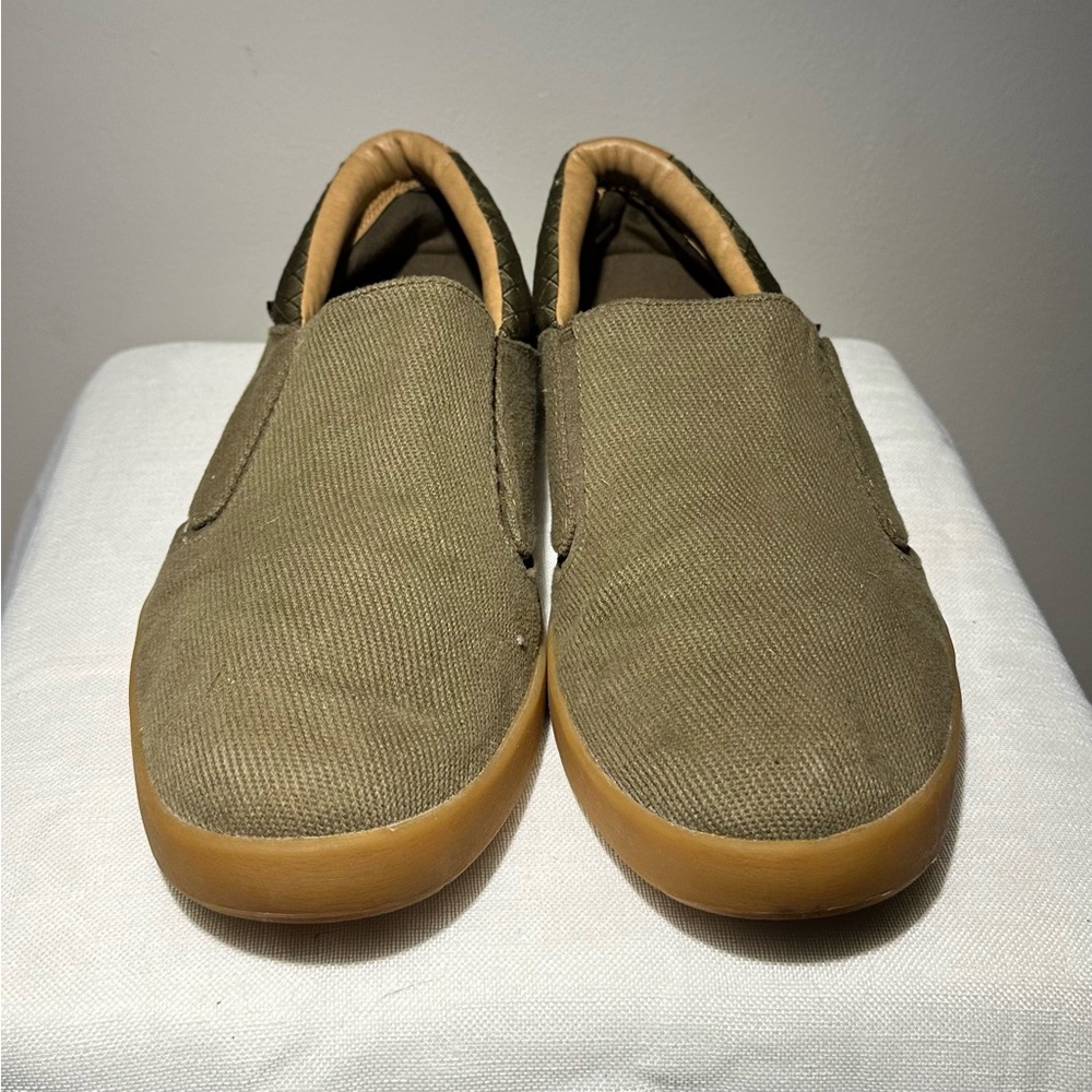 Teva Men's Slip-On Canvas Shoes - Olive Green